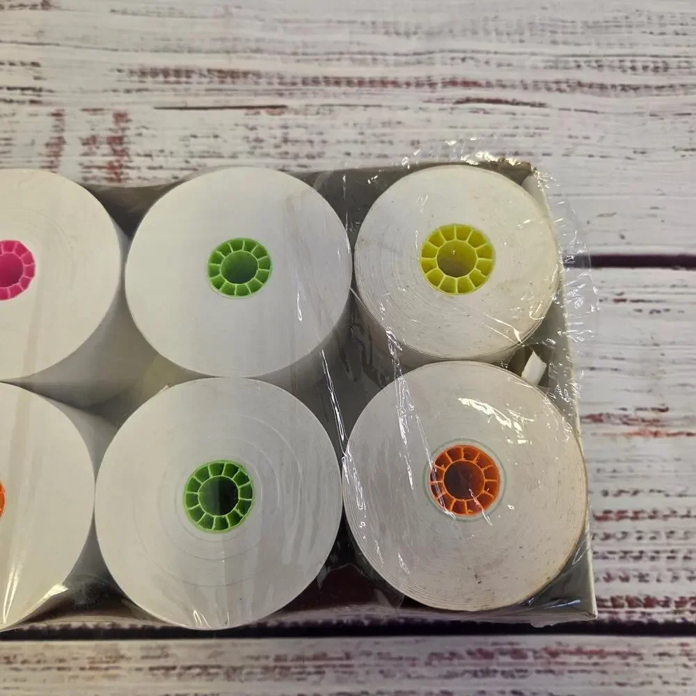 Lot of 8 Adding Machine Calculator paper Rolls 2 1/4 Inch Mixed